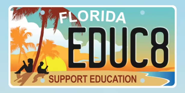 Florida Education license plates help support local school districts
